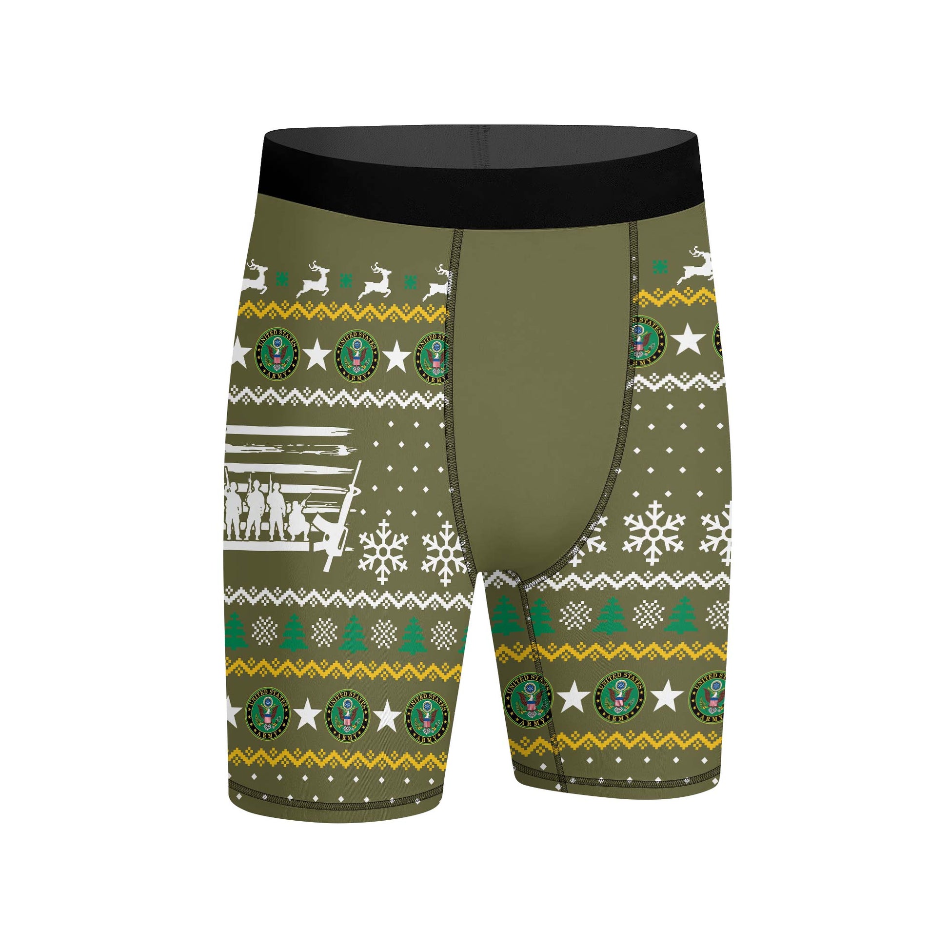 Christmas Army Compression Shorts