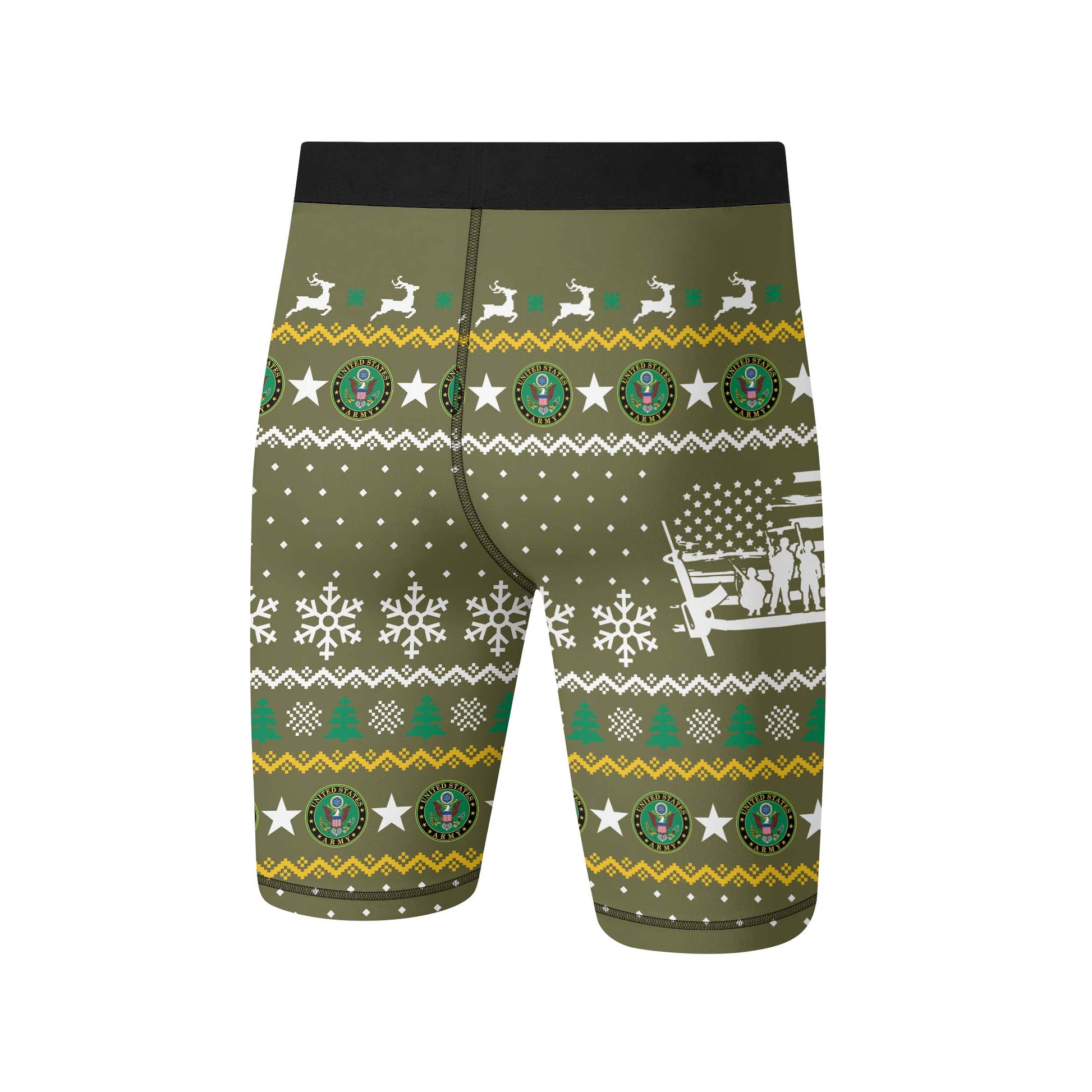 Christmas Army Compression Shorts