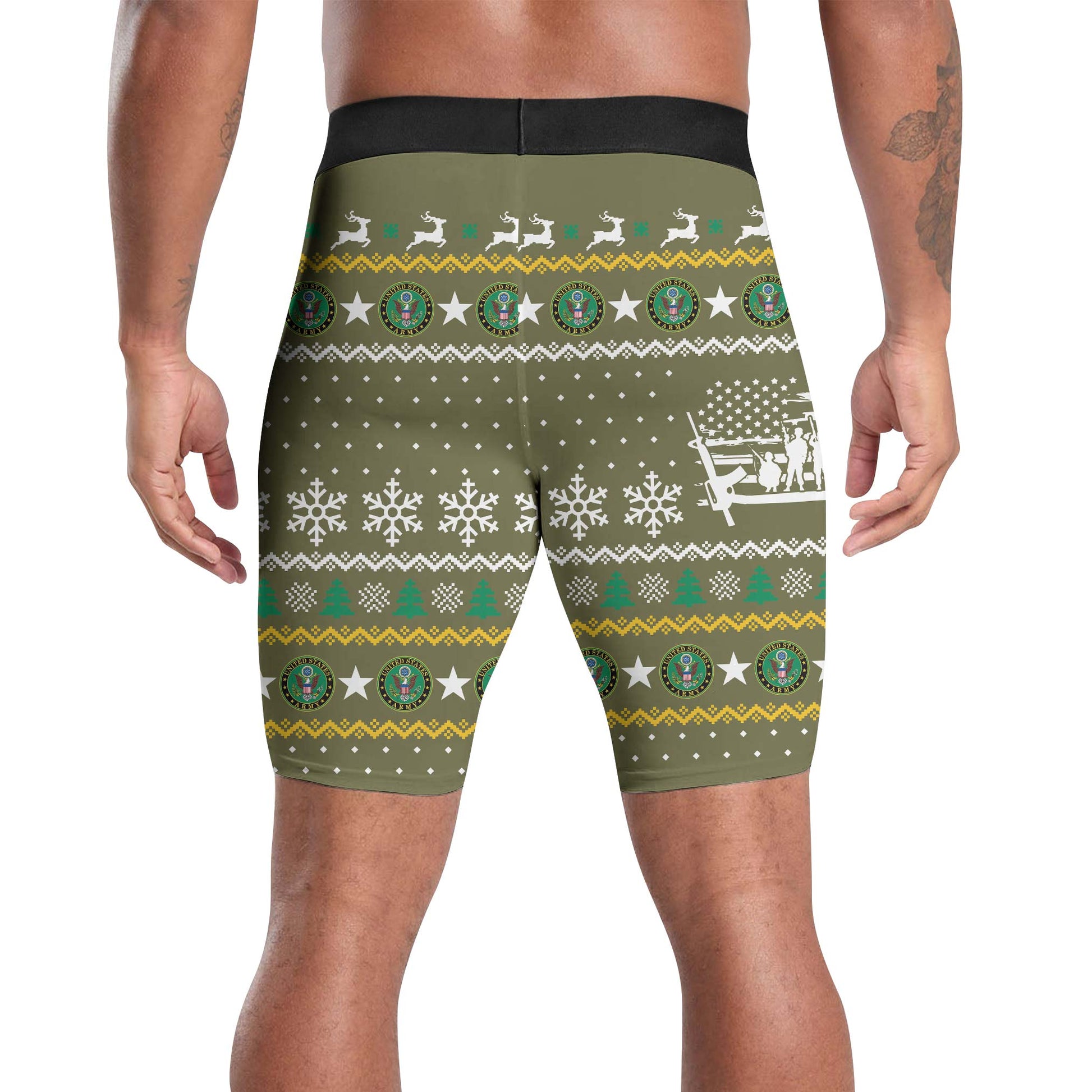 Christmas Army Compression Shorts