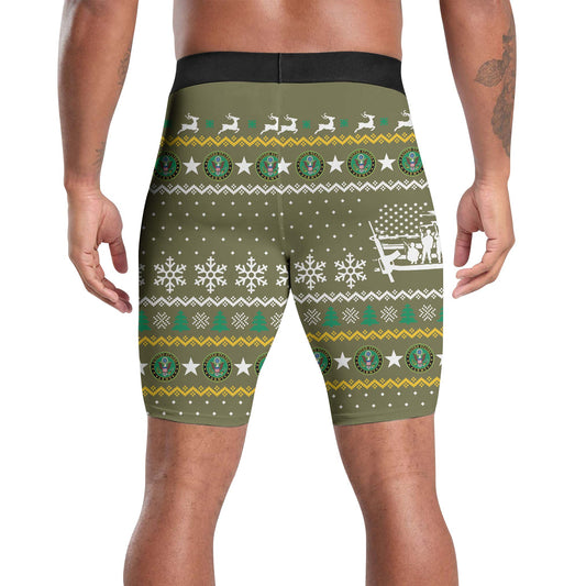 Christmas Army Compression Shorts