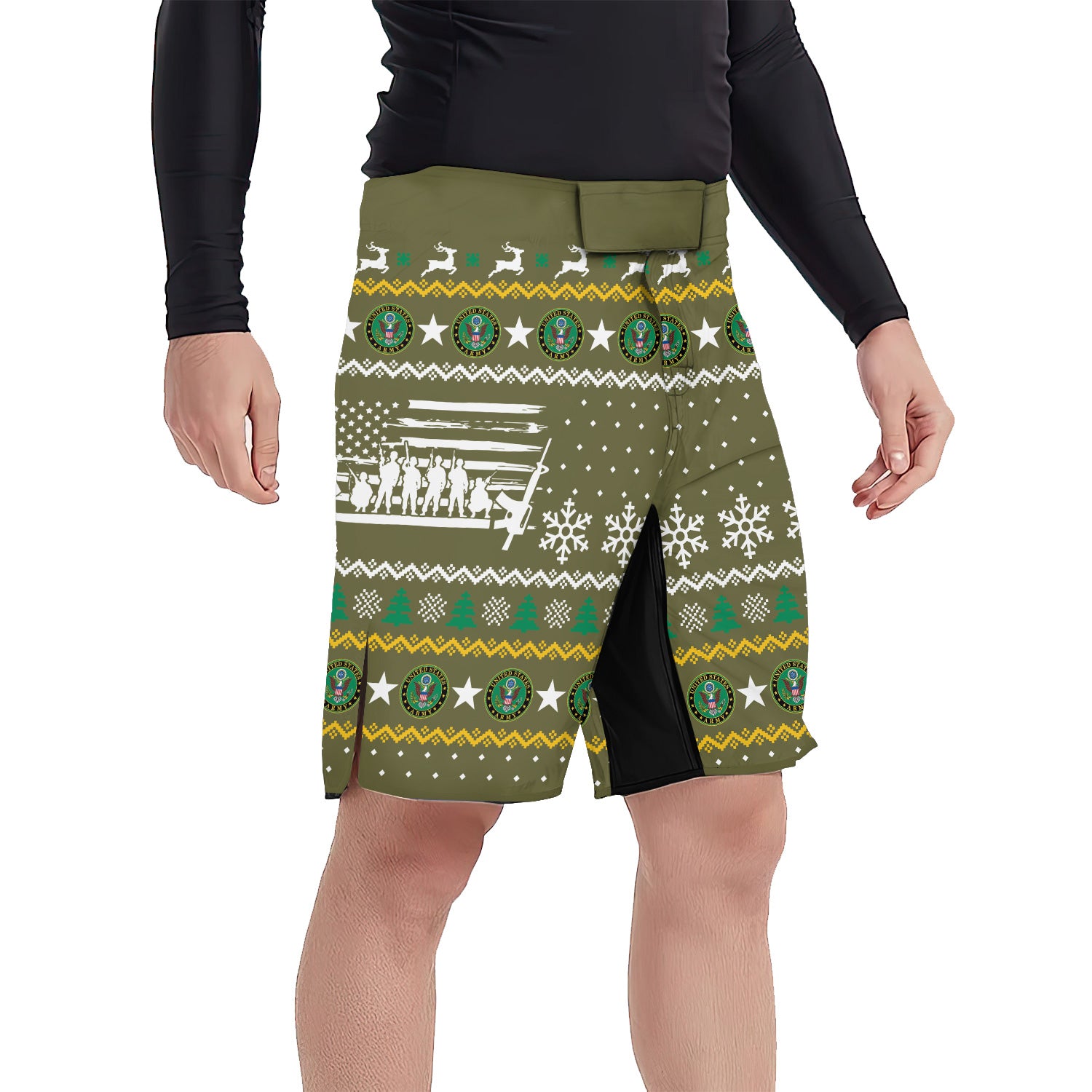 Christmas Army Fight Shorts