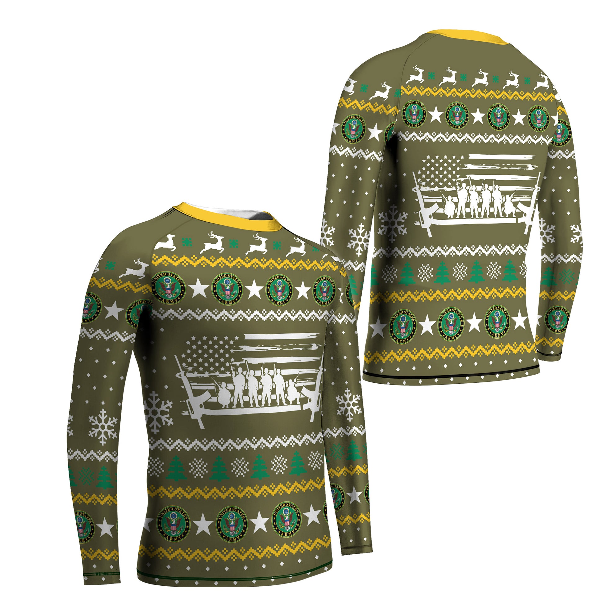 Christmas Army Kids Rash Guard