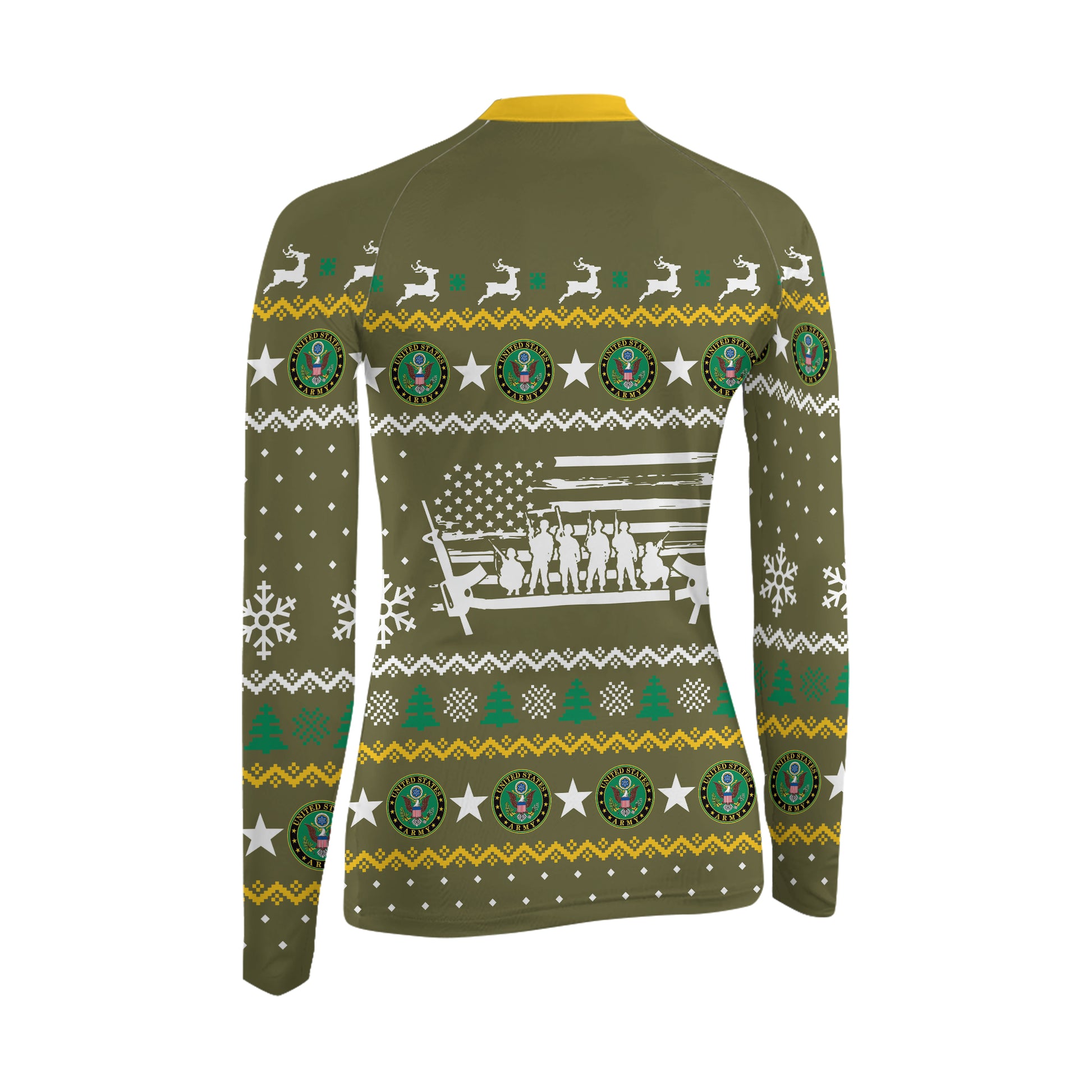 Christmas Army Women's Long Sleeve Rash Guard