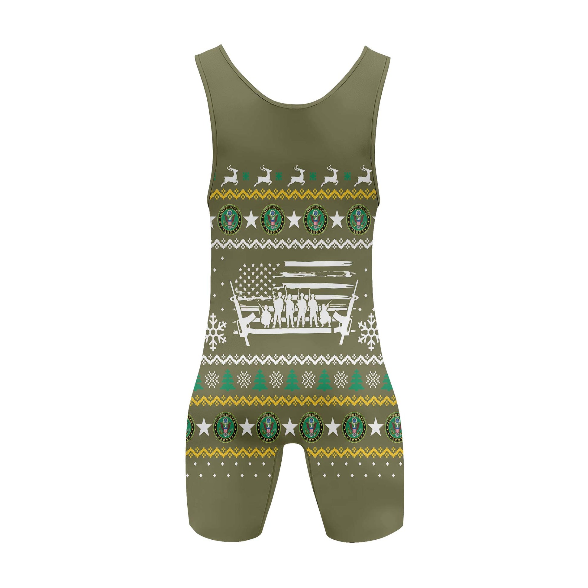 Christmas Army Wrestling Singlets