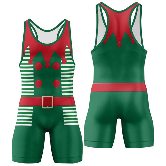 Christmas Elf Cosplay Wrestling Singlets - BattleFitGear