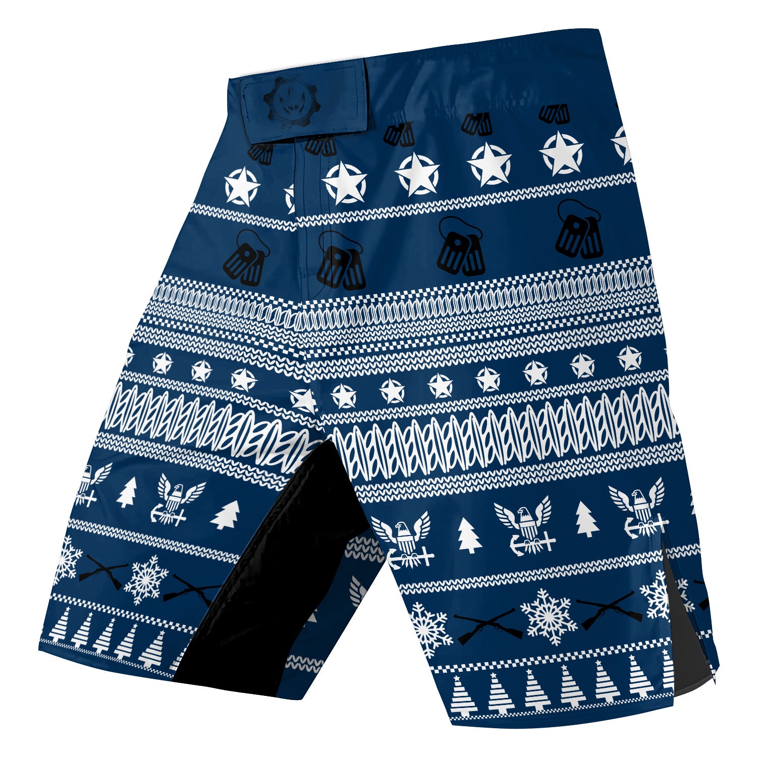 Christmas Navy Fight Shorts