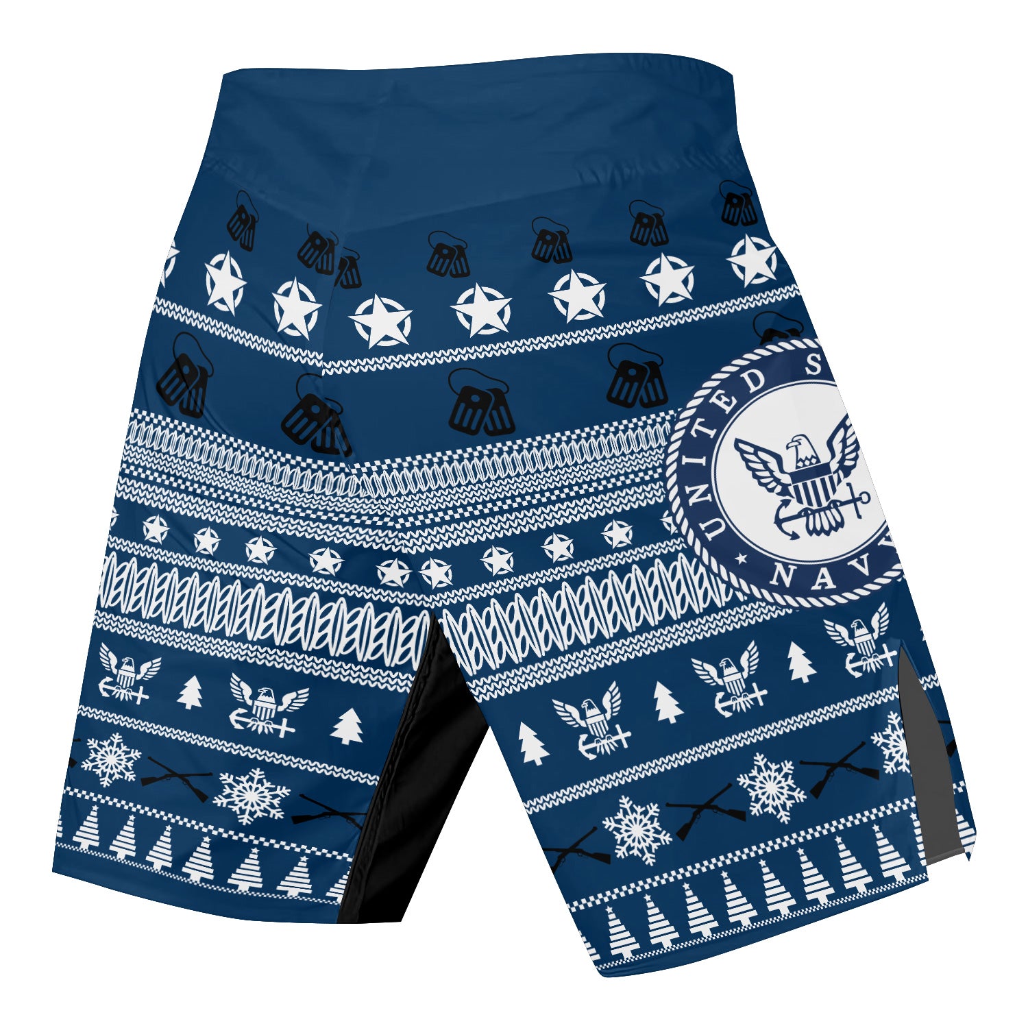 Christmas Navy Fight Shorts
