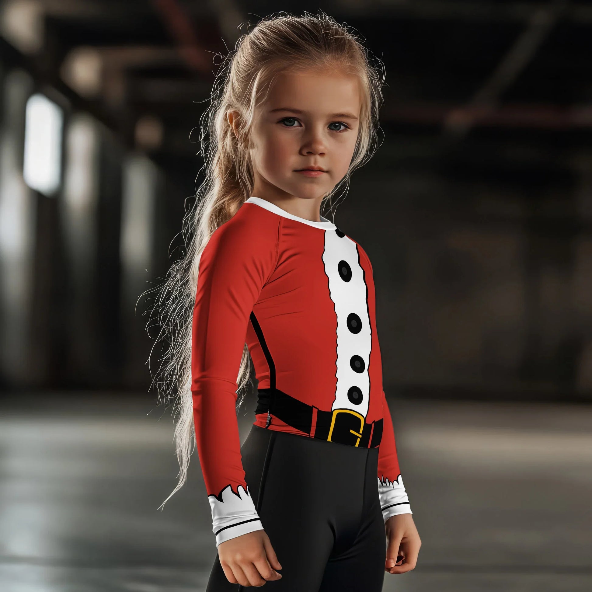 Christmas Santa Jiu Jitsu Kids Rash Guard