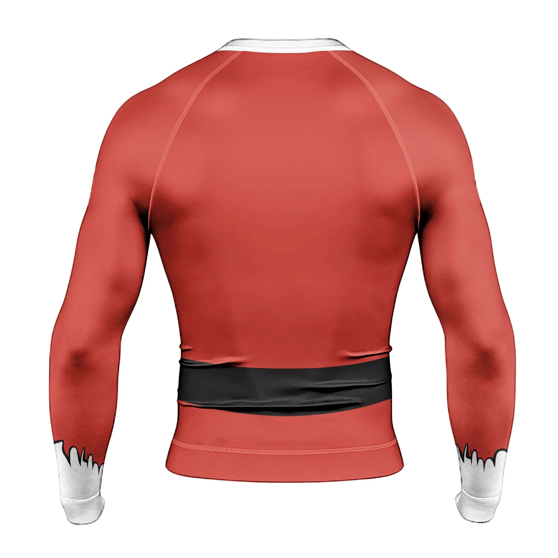 Christmas Santa Jiu Jitsu Men's Long Sleeve Rash Guard