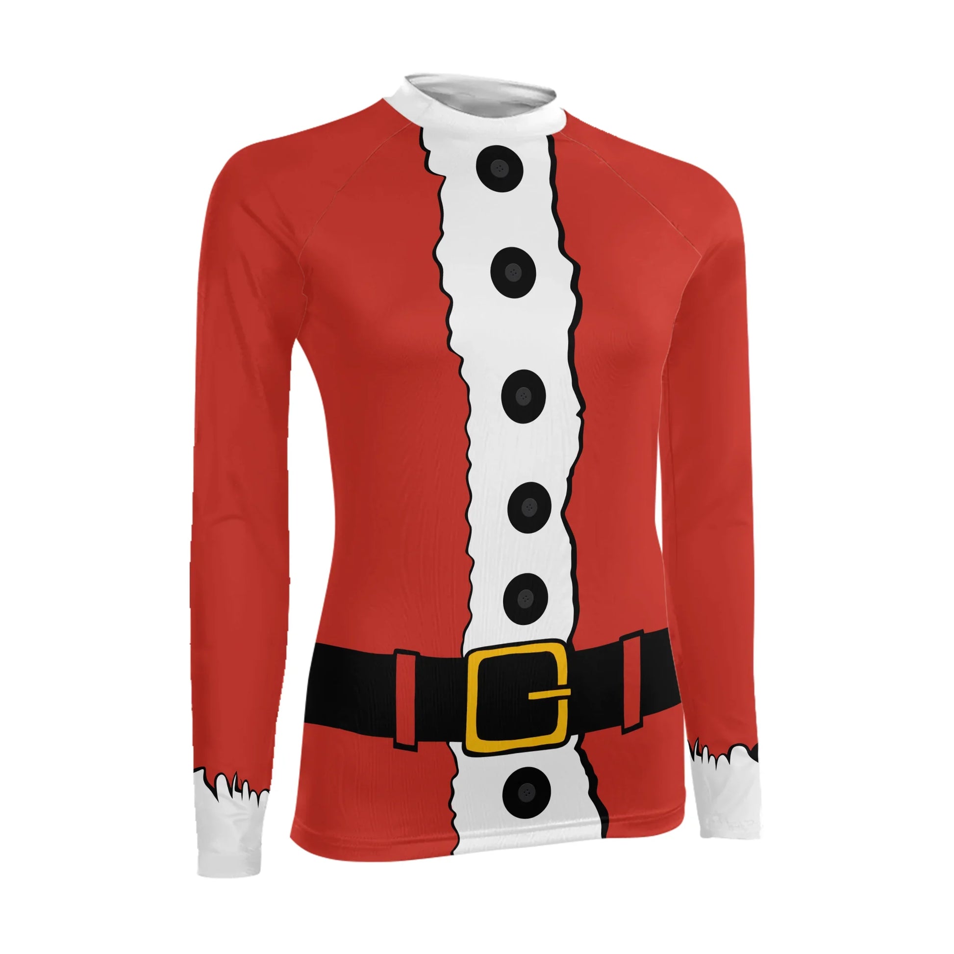 Christmas Santa Jiu Jitsu Women's Long Sleeve Rash Guard