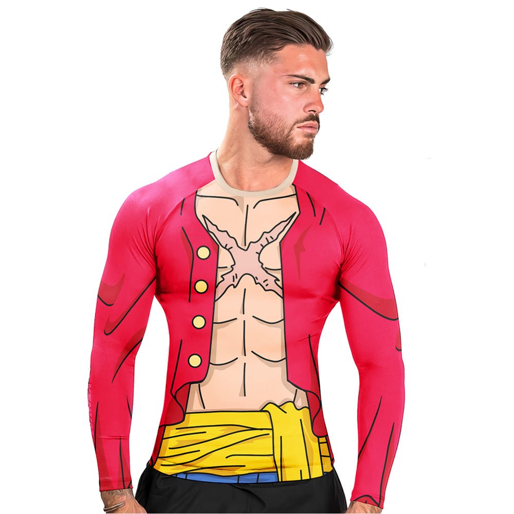 Classic Luffy Long Sleeve Rash Guard - BattleFitGear