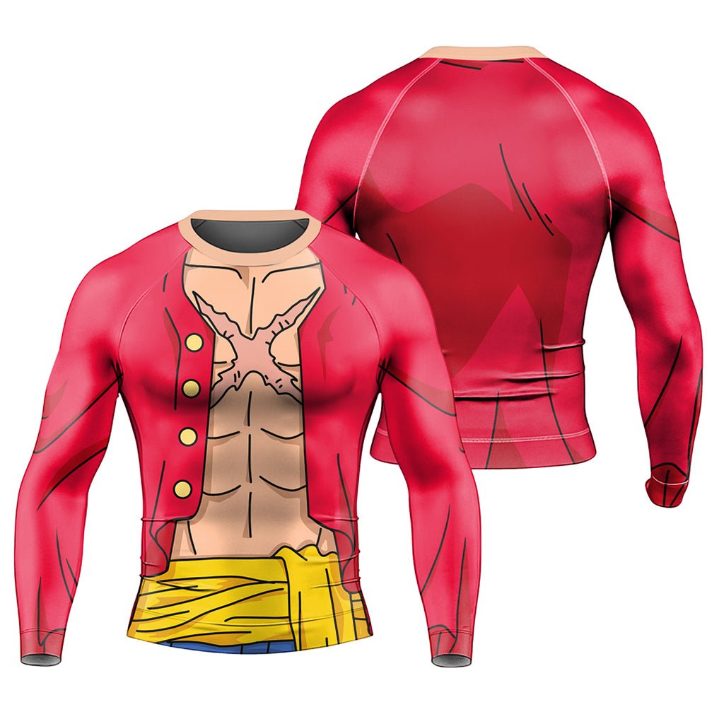 Classic Luffy Long Sleeve Rash Guard - BattleFitGear