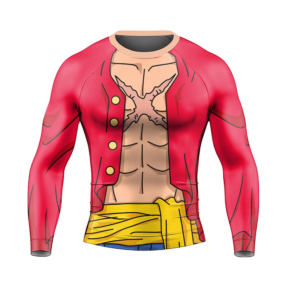 Classic Luffy Long Sleeve Rash Guard - BattleFitGear