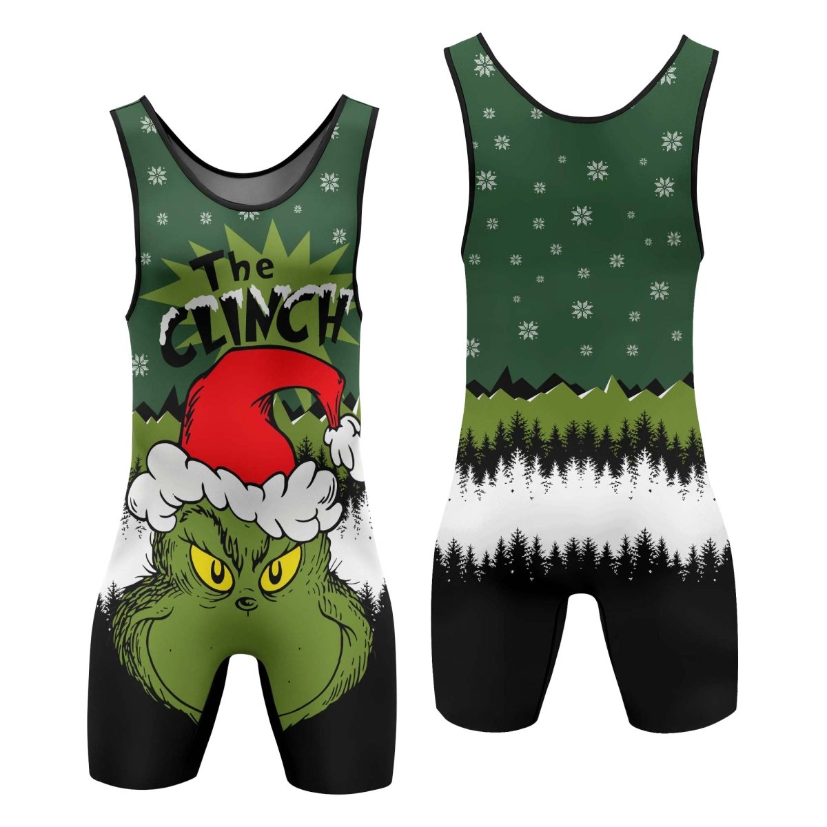 Clinch Santa Clause Wrestling Singlets - BattleFitGear