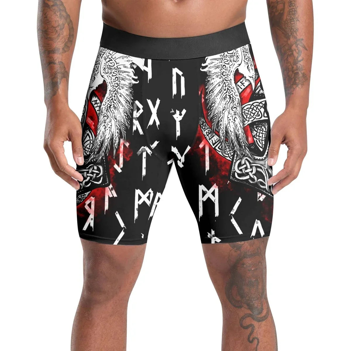 Cool Eagle Vegvisir Compression Shorts - BattleFitGear