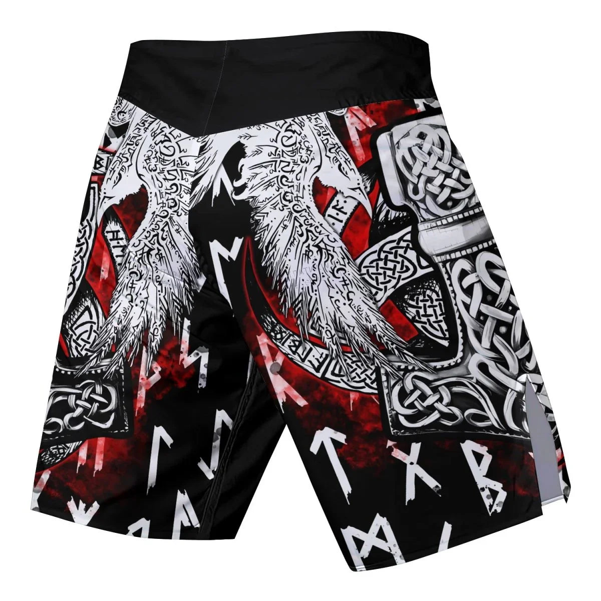 Cool Eagle Vegvisir Fight Shorts - BattleFitGear