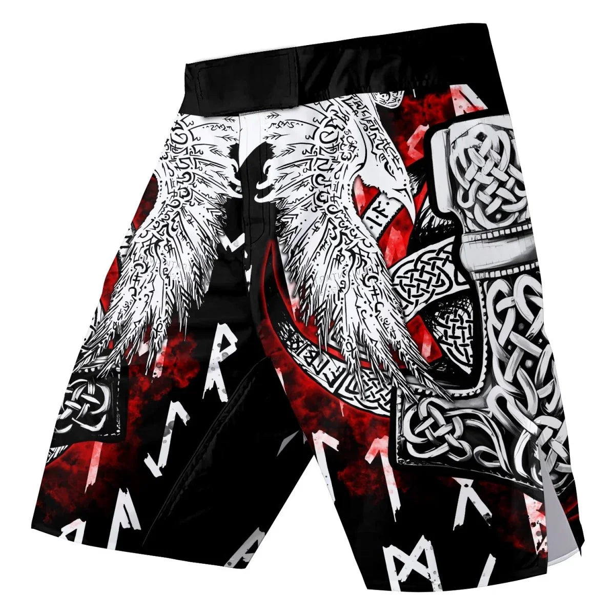 Cool Eagle Vegvisir Fight Shorts - BattleFitGear
