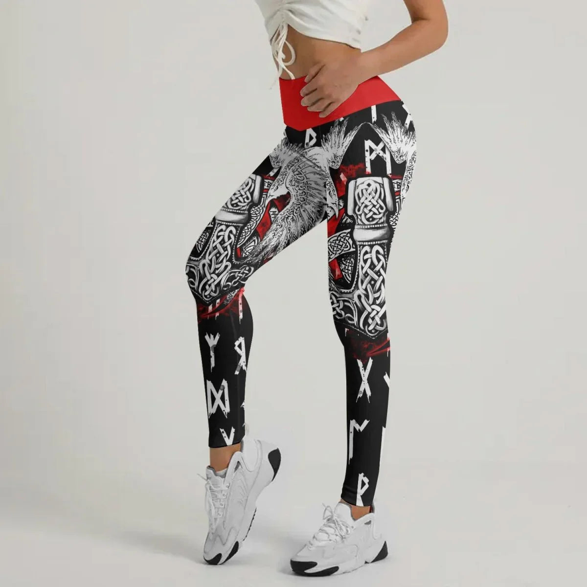 Cool Eagle Vegvisir Leggings - BattleFitGear