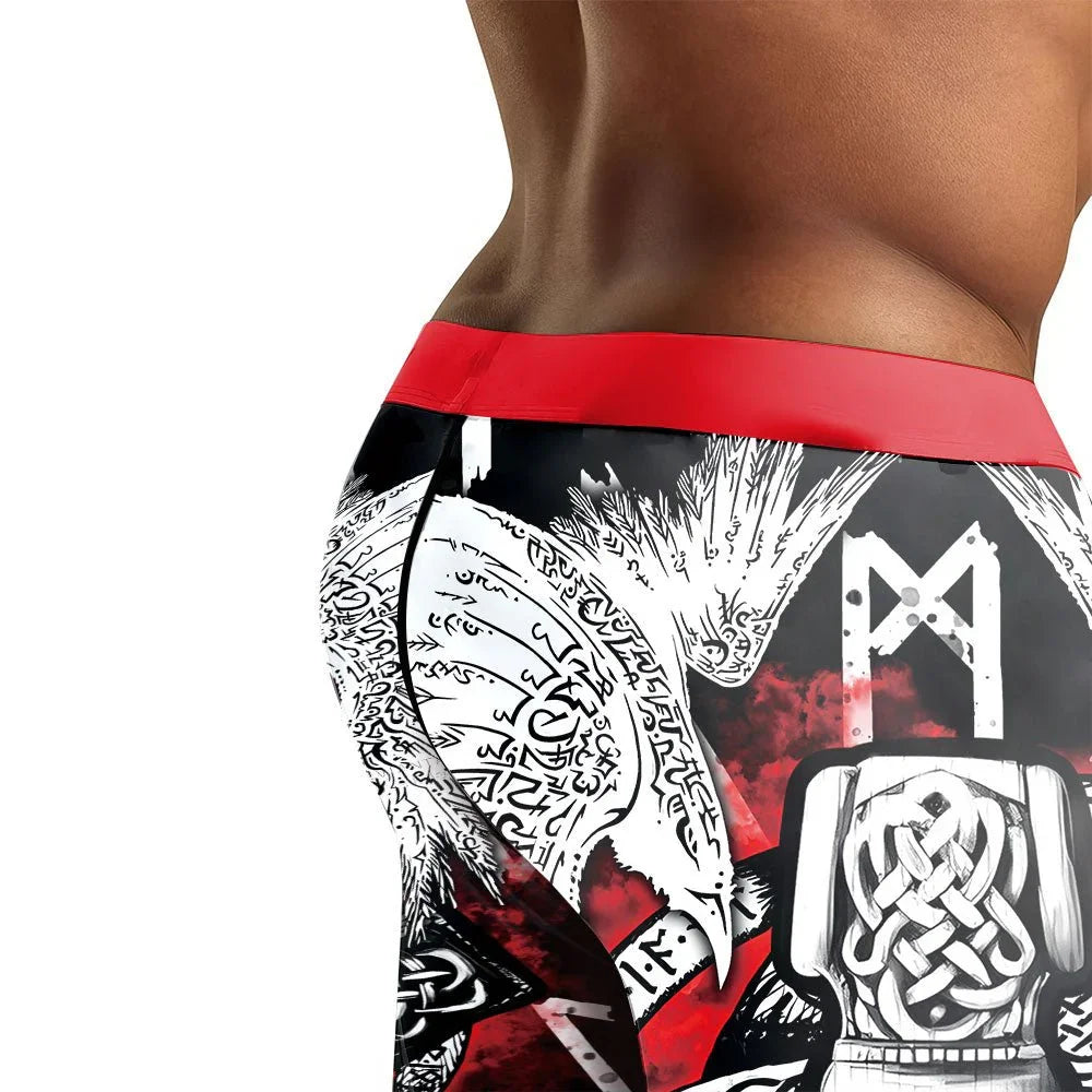 Cool Eagle Vegvisir Men's Compression Leggings - BattleFitGear