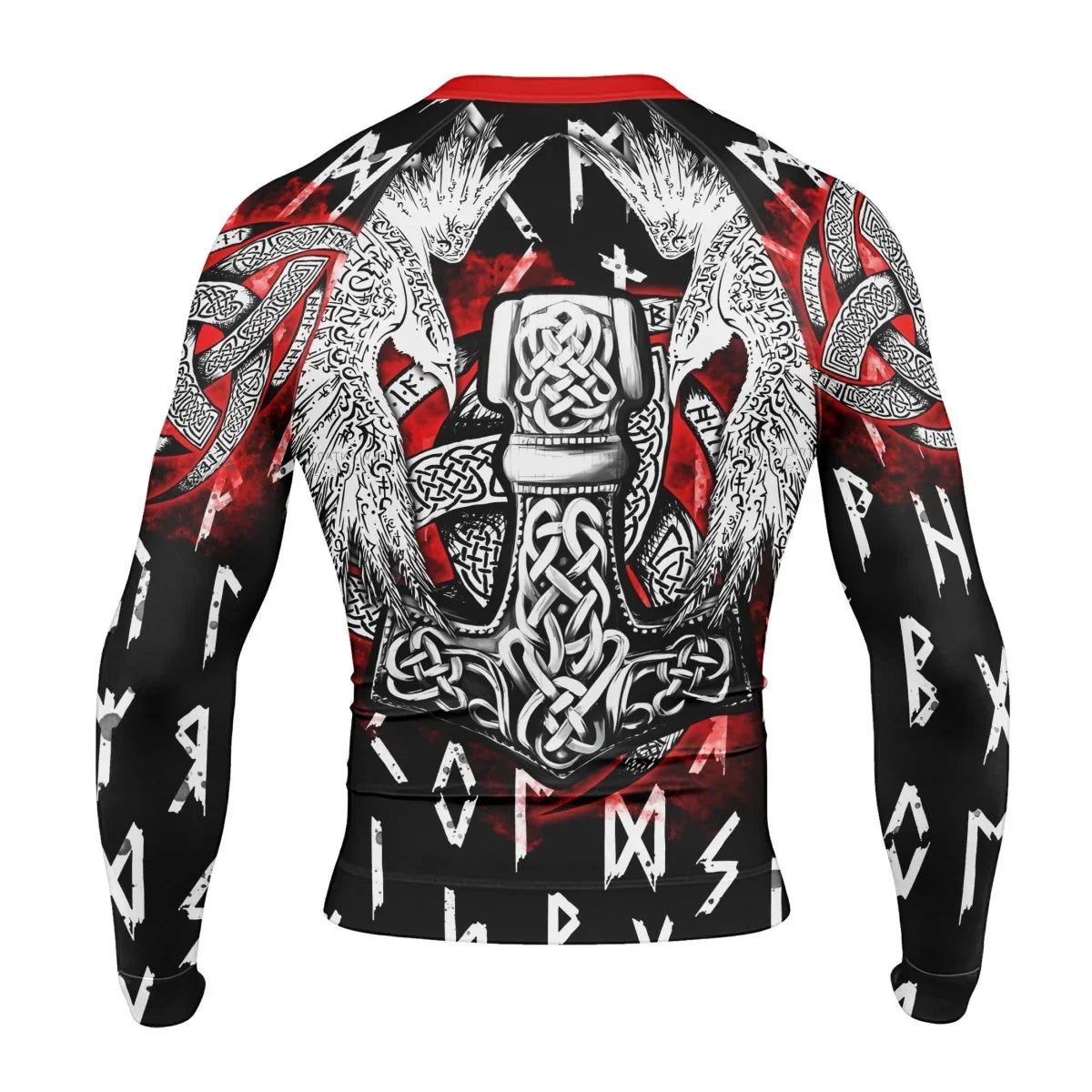 Cool Eagle Vegvisir Men's Long Sleeve Rash Guard - BattleFitGear