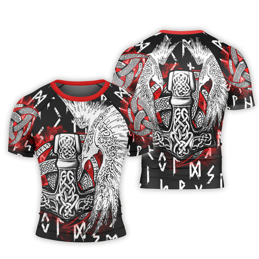 Cool Eagle Vegvisir Men's Short Sleeve Rash Guard