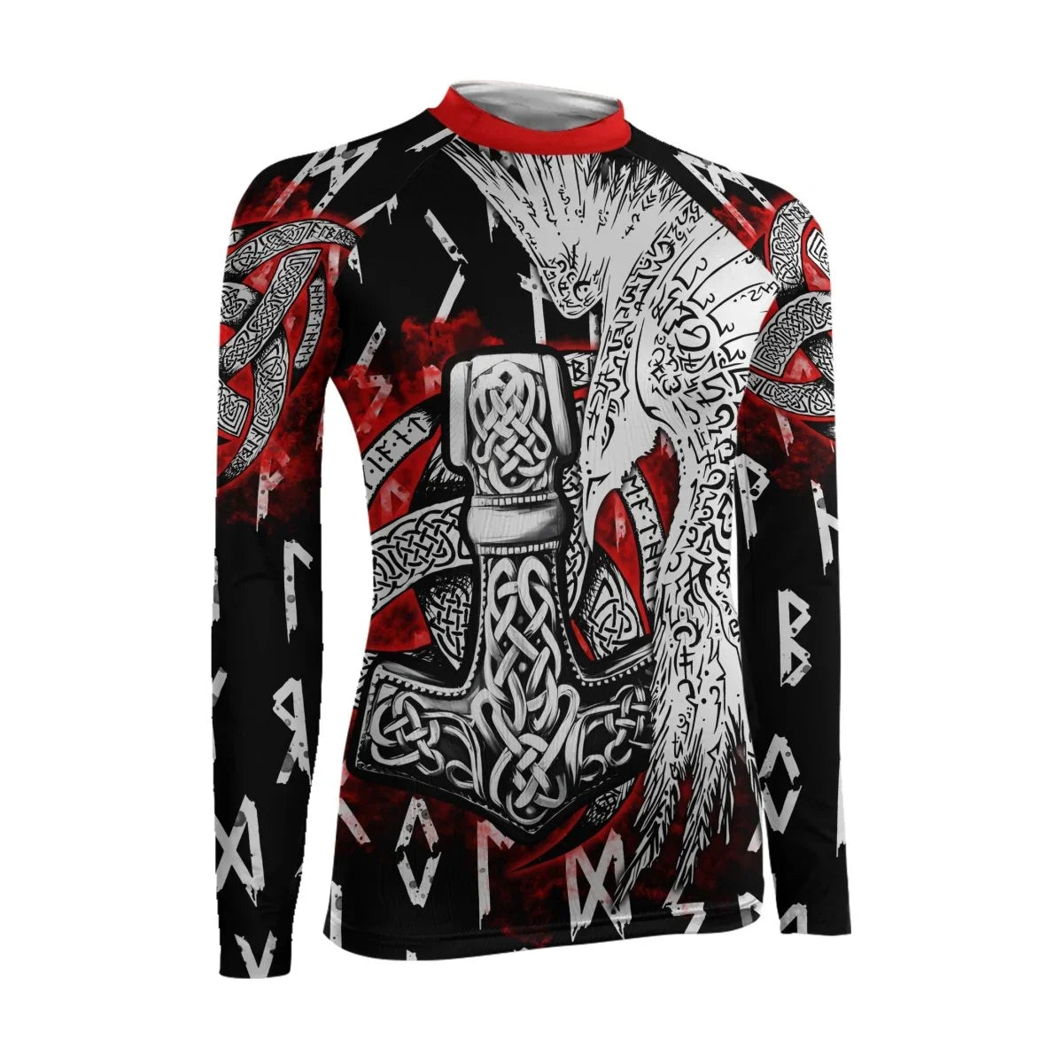 Cool Eagle Vegvisir Women's Long Sleeve Rash Guard - BattleFitGear