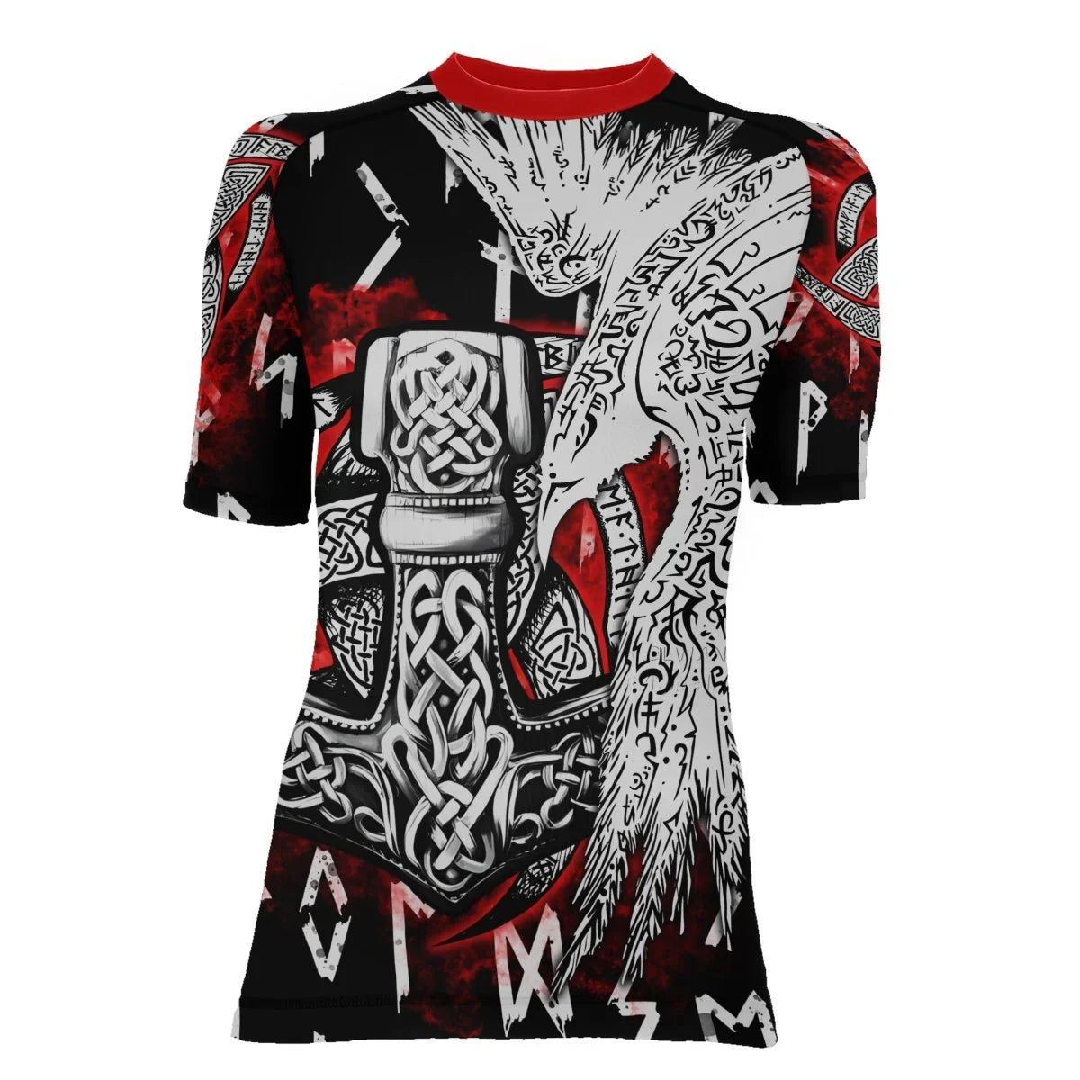 Cool Eagle Vegvisir Women's Short Sleeve Rash Guard - BattleFitGear