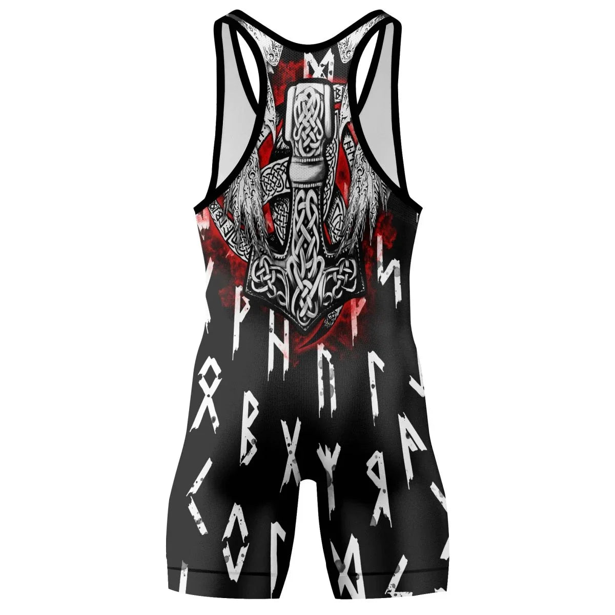 Cool Eagle Vegvisir Wrestling Singlets - BattleFitGear