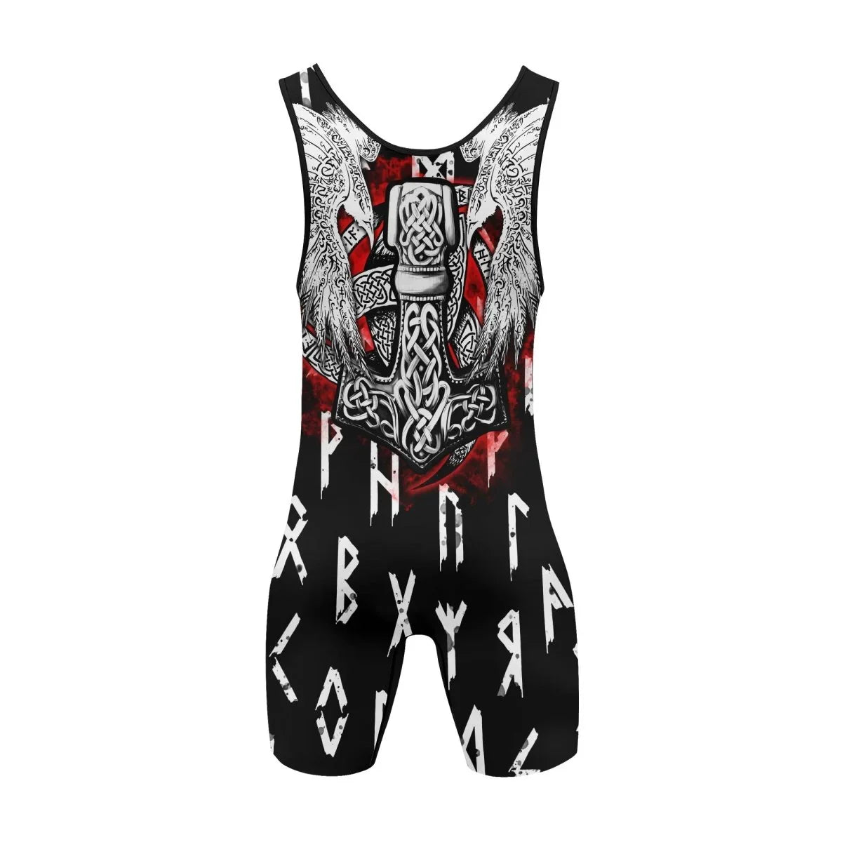 Cool Eagle Vegvisir Wrestling Singlets - BattleFitGear
