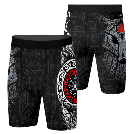 Cool Wolf Vegvisir Compression Shorts