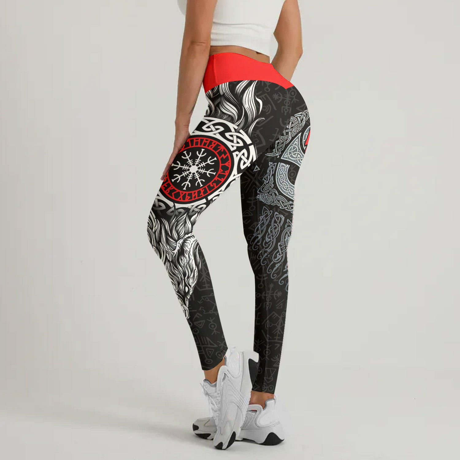 Cool Wolf Vegvisir Leggings