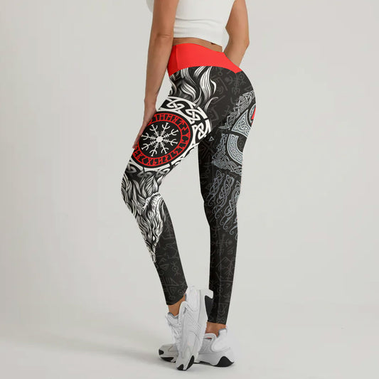 Cool Wolf Vegvisir Leggings