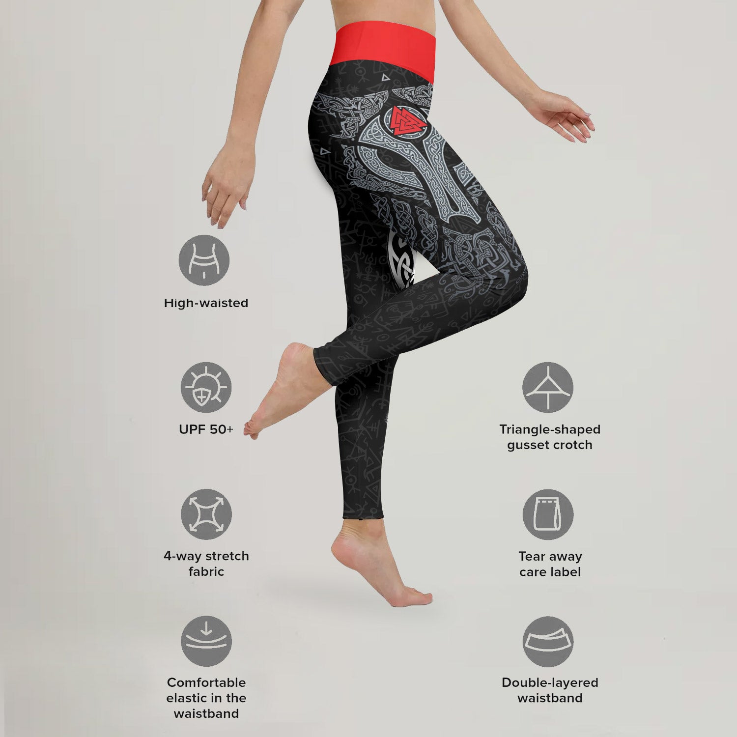 Cool Wolf Vegvisir Leggings