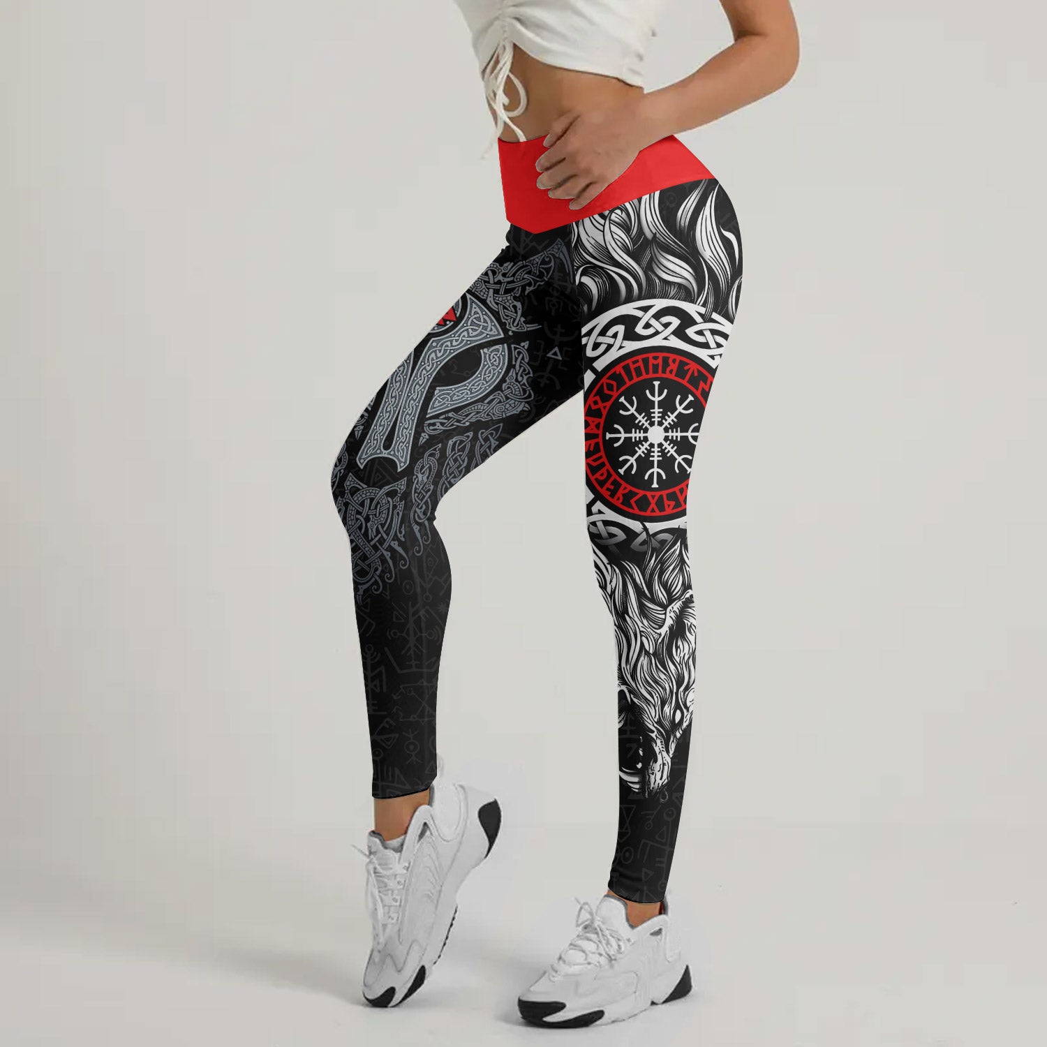 Cool Wolf Vegvisir Leggings