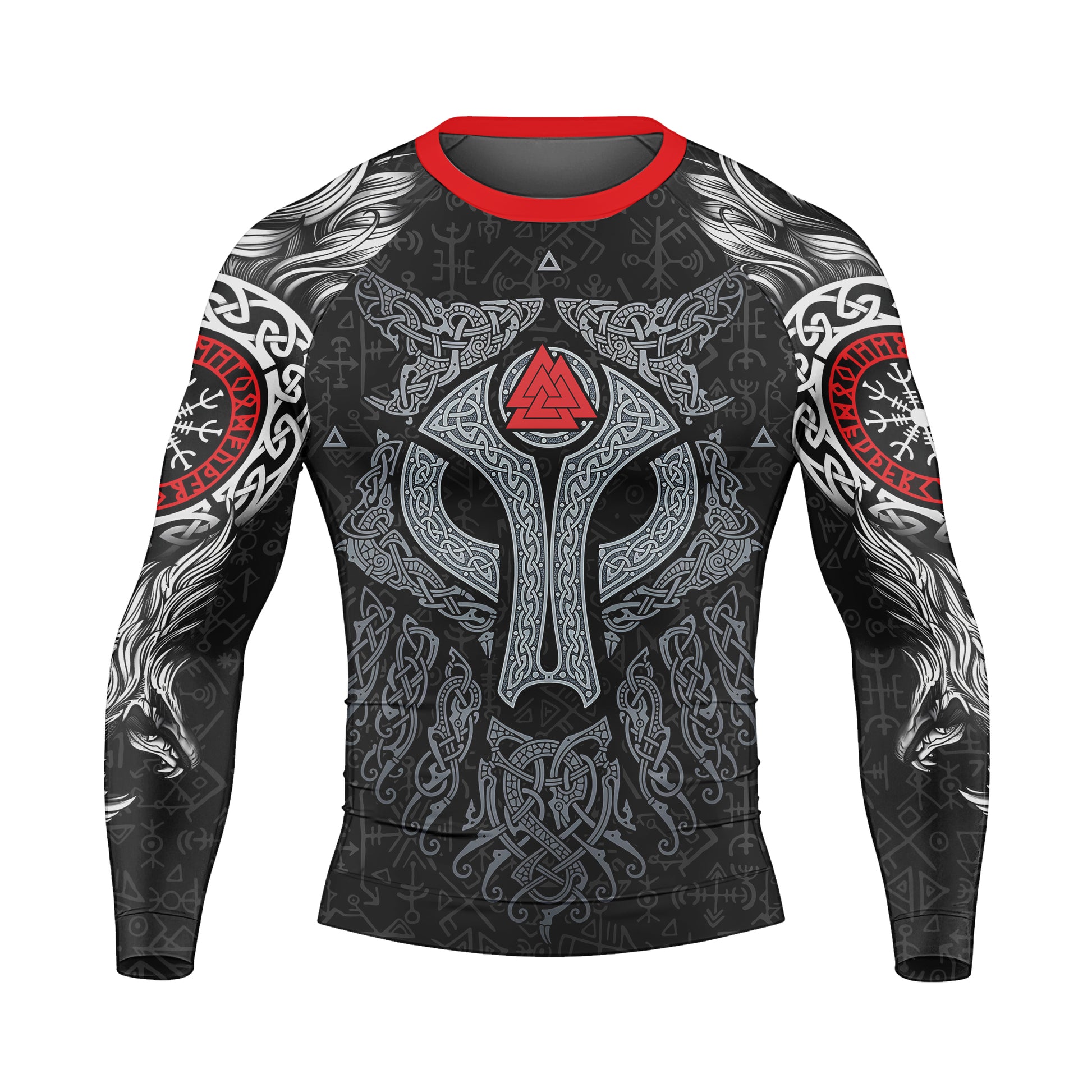Cool Wolf Vegvisir Men's Long Sleeve Rash Guard