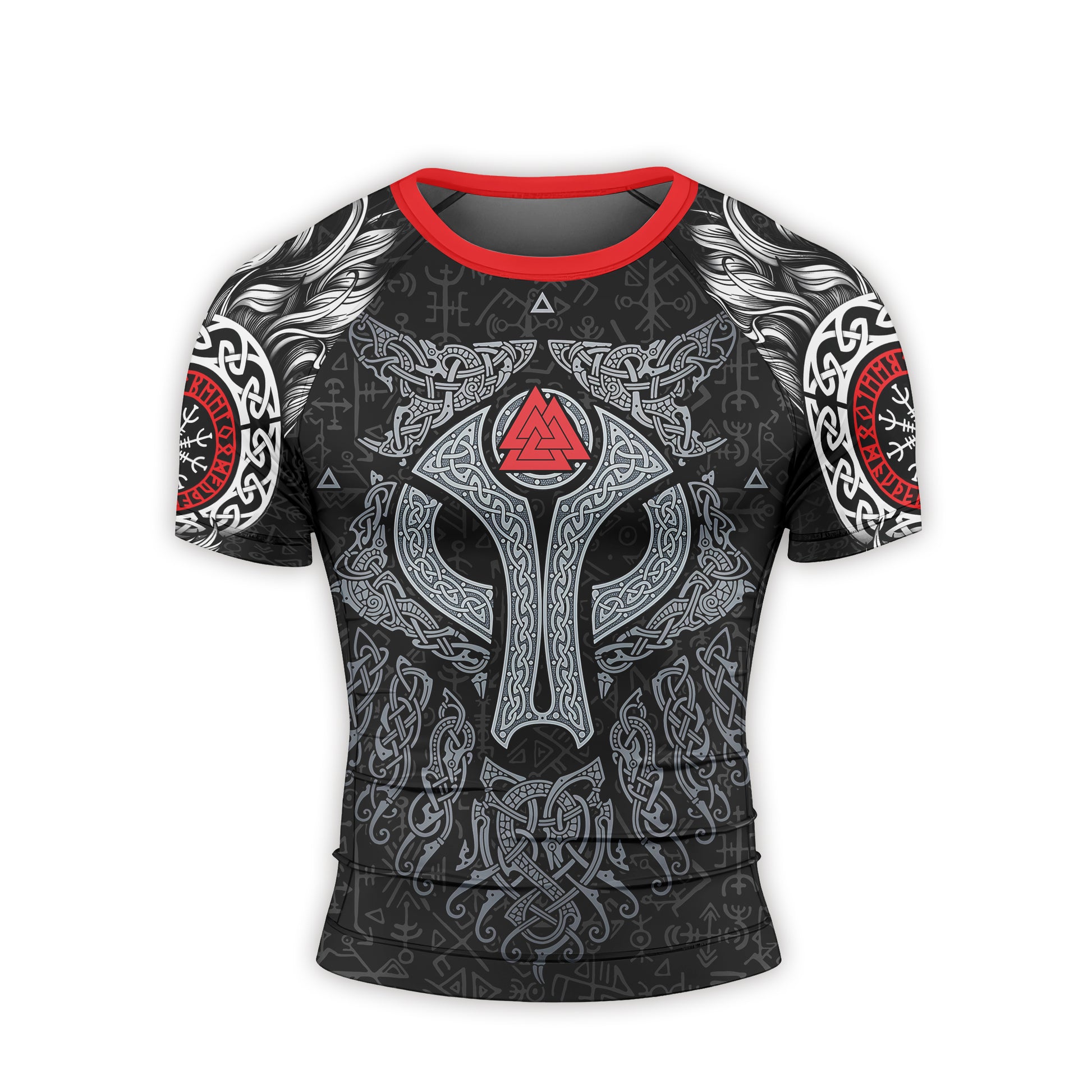 Cool Wolf Vegvisir Men's Short Sleeve Rash Guard