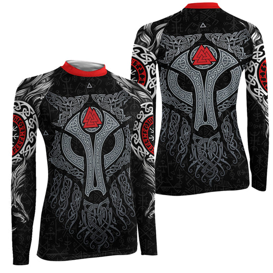 Cool Wolf Vegvisir Women's Long Sleeve Rash Guard