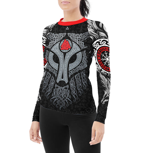 Cool Wolf Vegvisir Women's Long Sleeve Rash Guard