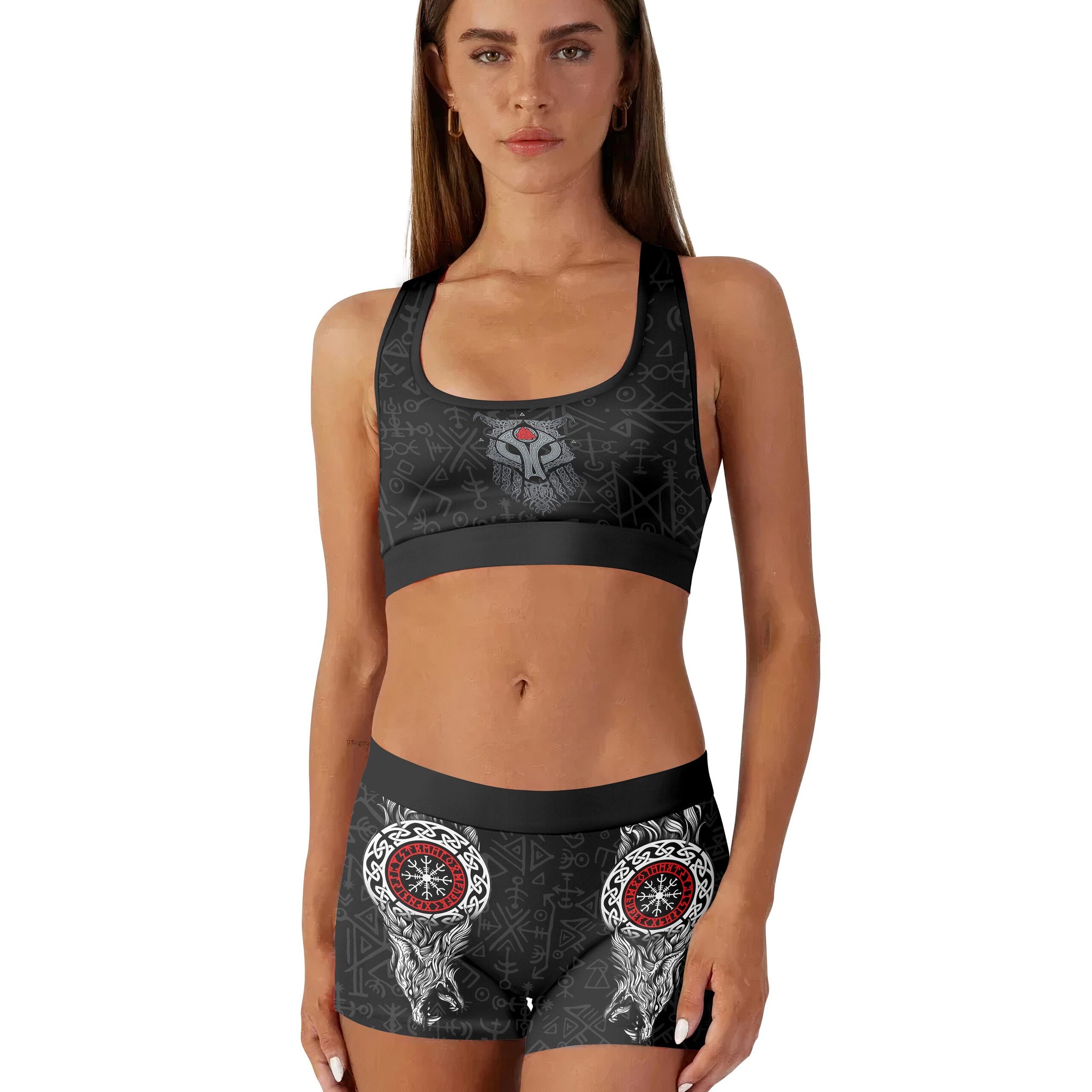 Cool Wolf Vegvisir Women's Padded Sports Bra
