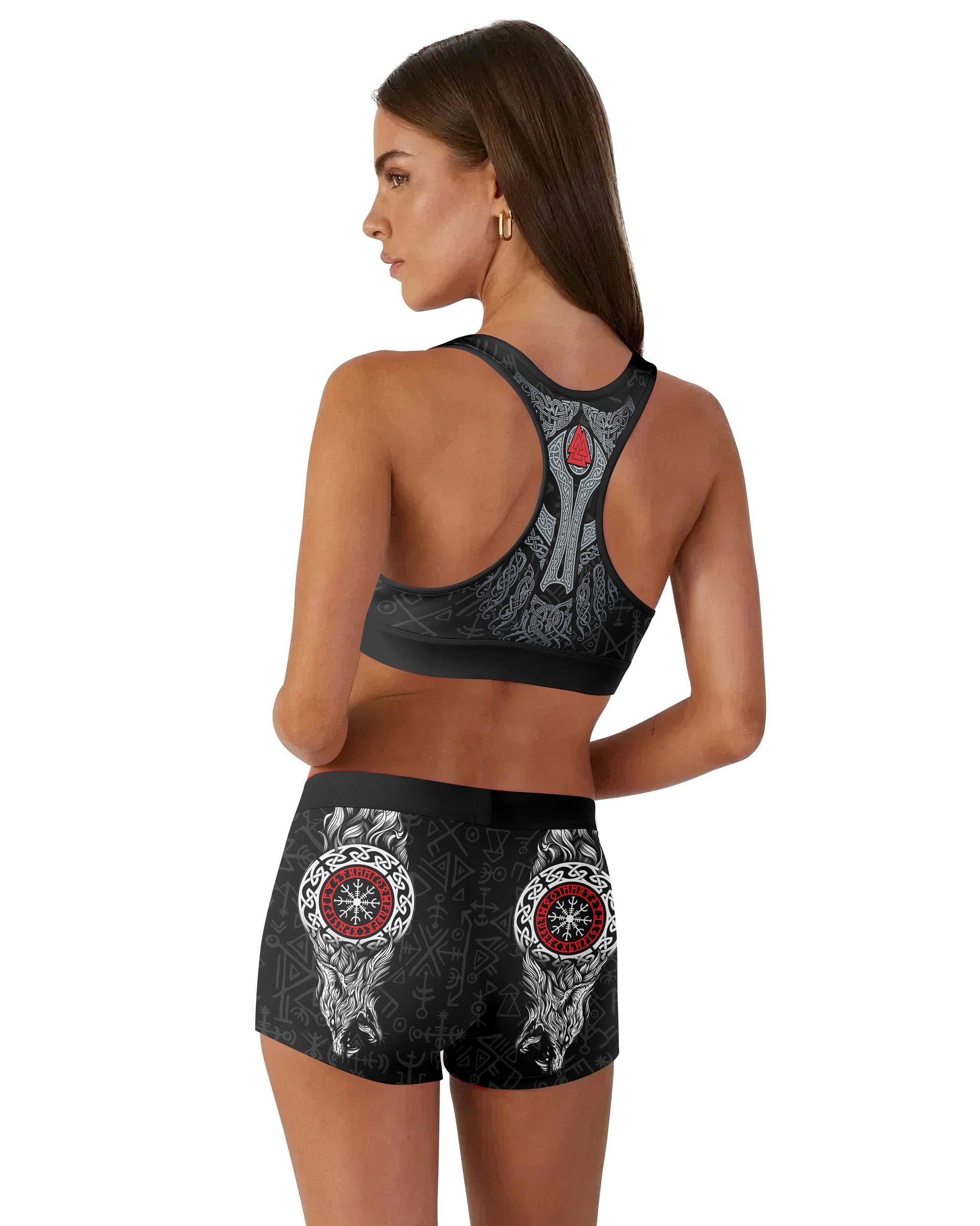 Cool Wolf Vegvisir Women's Padded Sports Bra