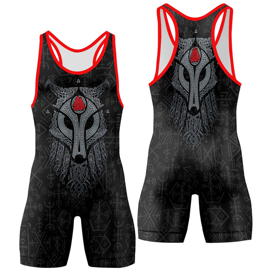 Cool Wolf Vegvisir Wrestling Singlets