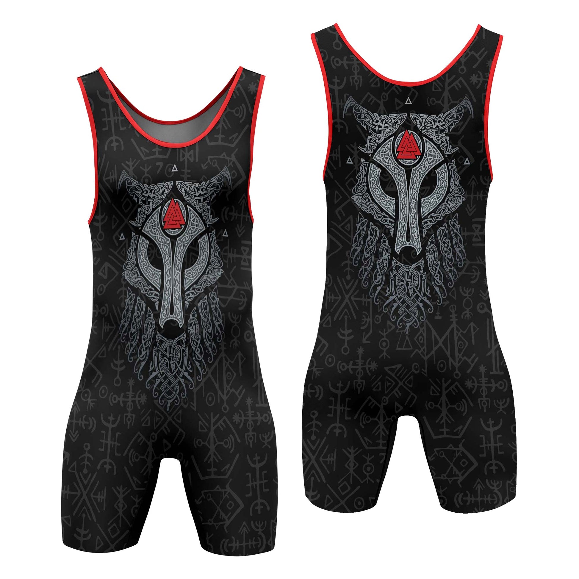 Cool Wolf Vegvisir Wrestling Singlets