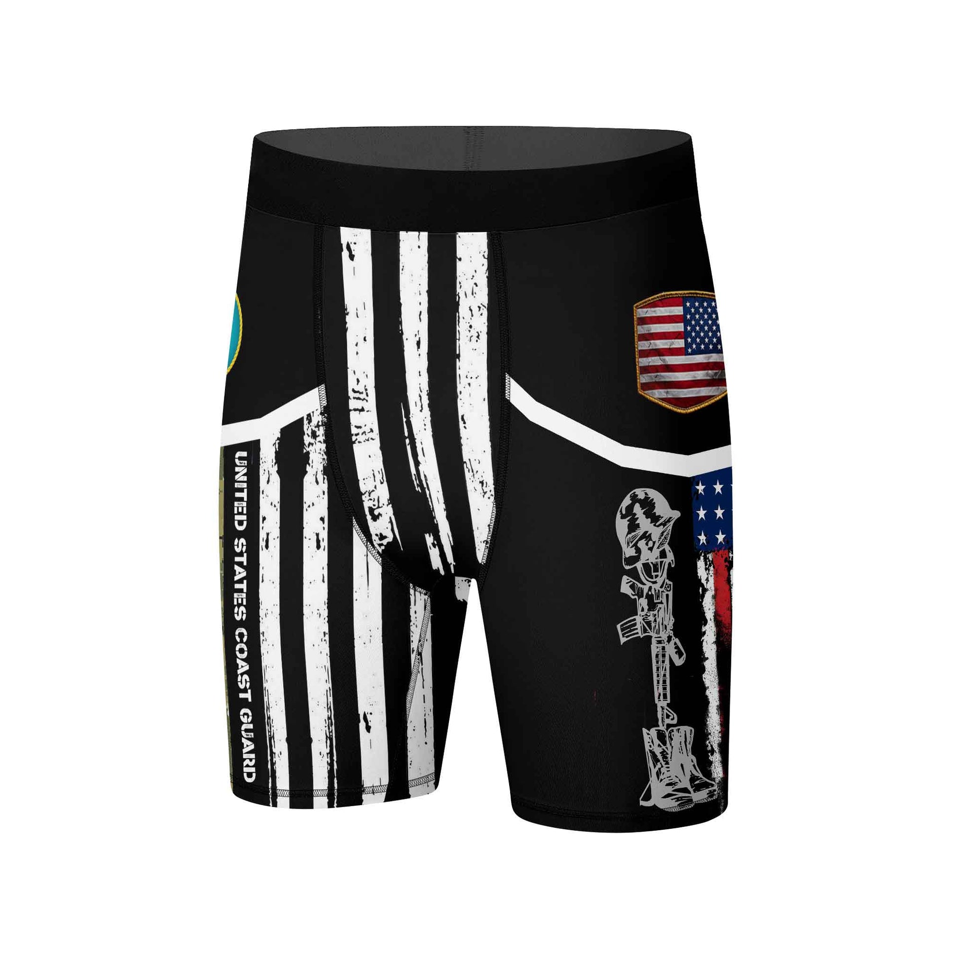 Cost Guard US Flag Compression Shorts