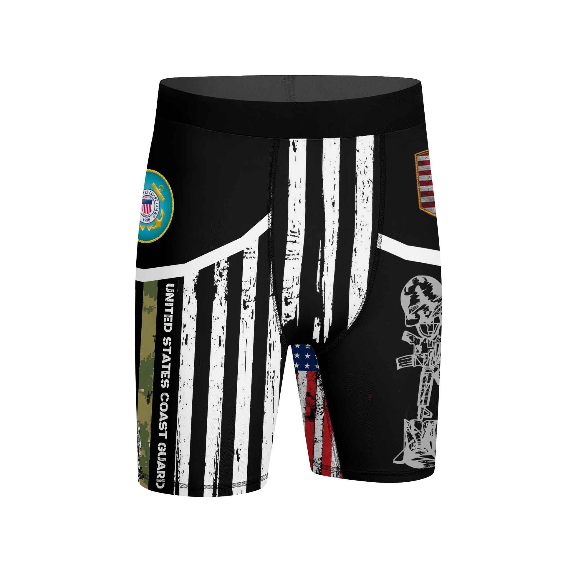 Cost Guard US Flag Compression Shorts