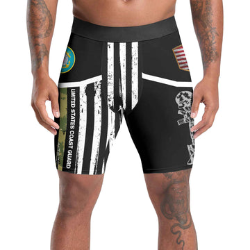 Cost Guard US Flag Compression Shorts
