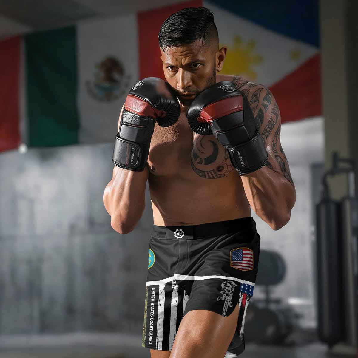 Cost Guard US Flag Fight Shorts