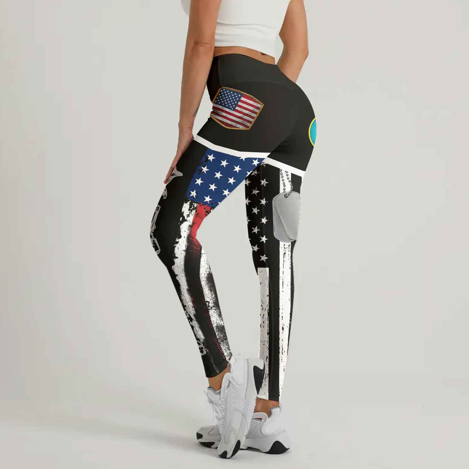 Cost Guard US Flag Leggings
