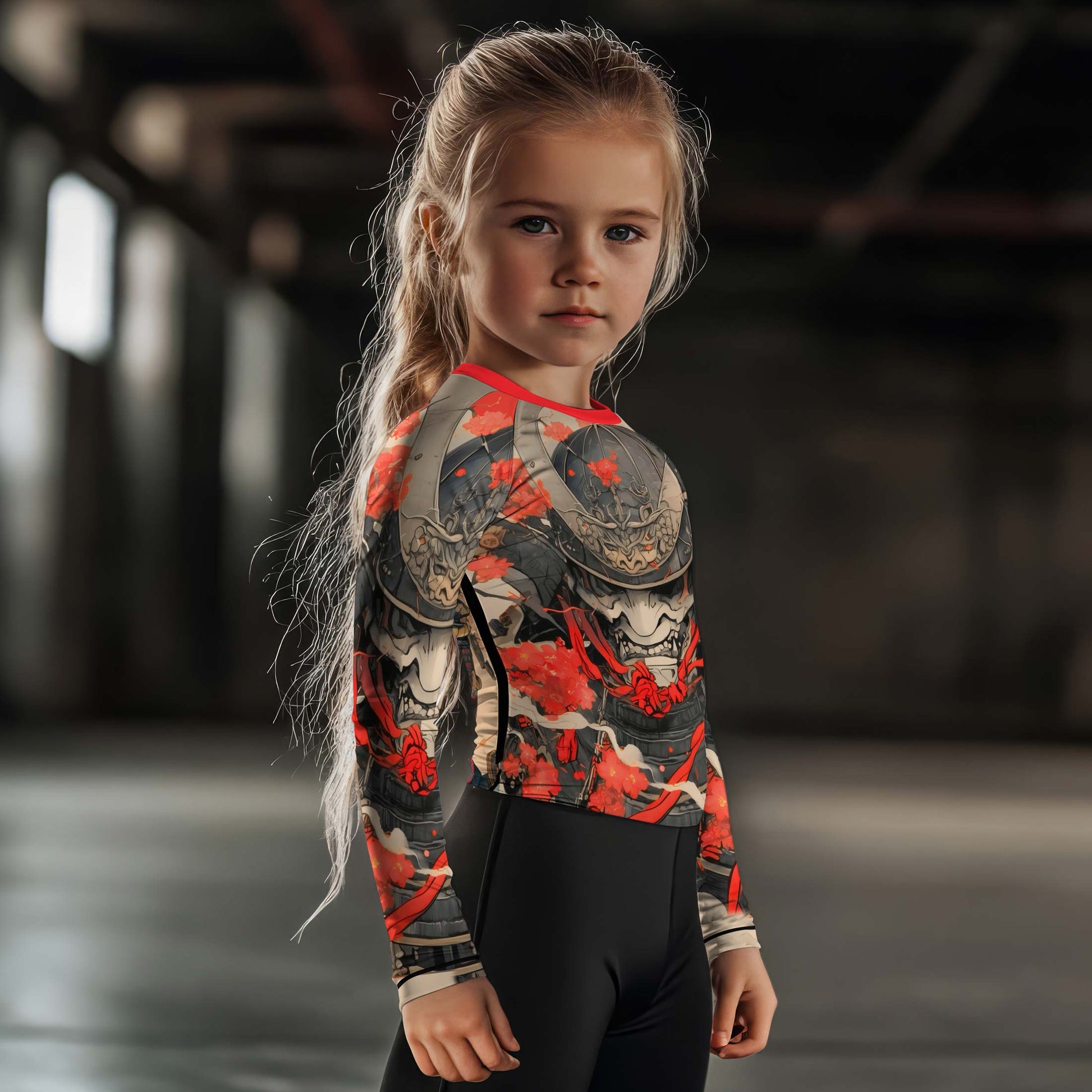 Crimson Oni Ascension Kids Rash Guard