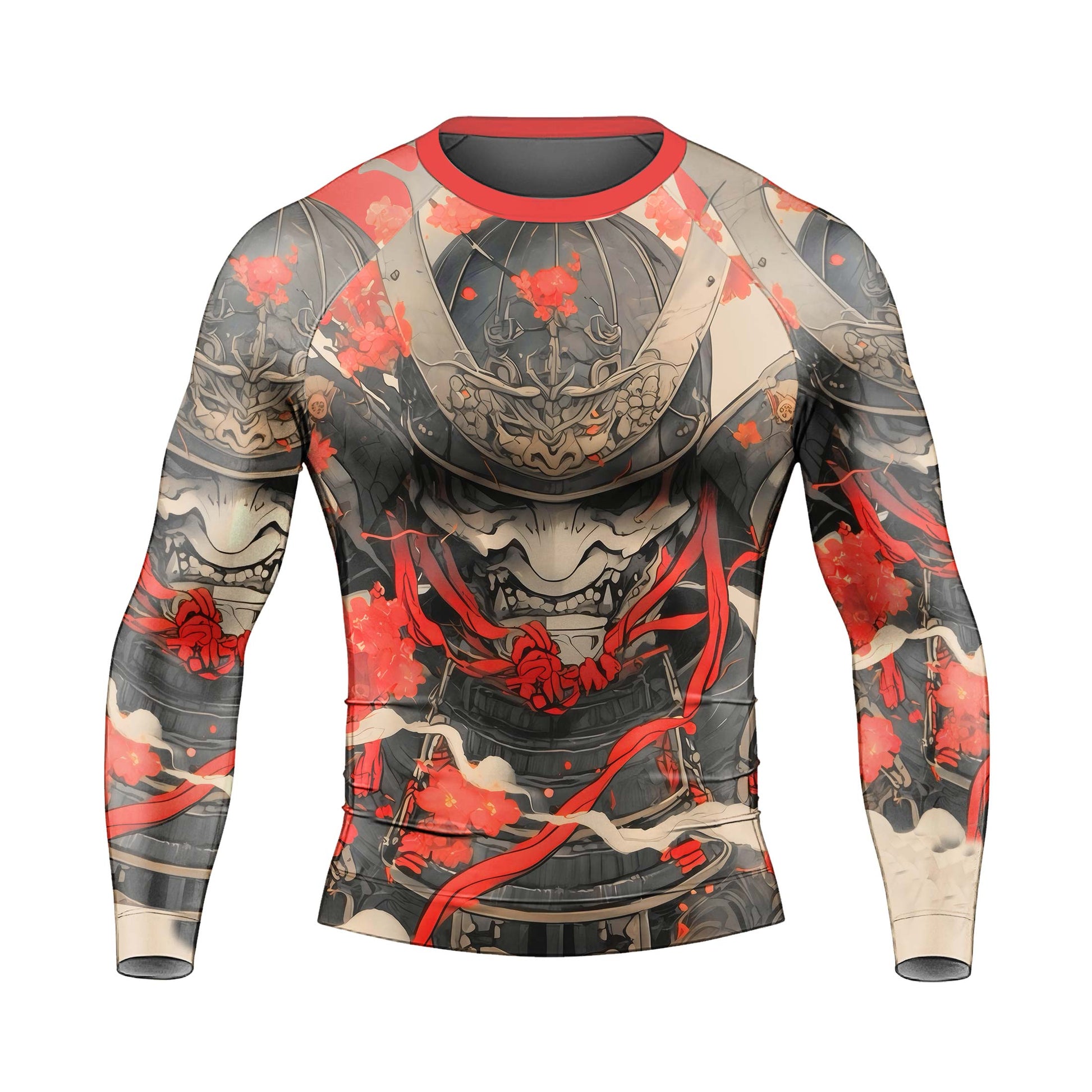 Crimson Oni Ascension Men's Long Sleeve Rash Guard