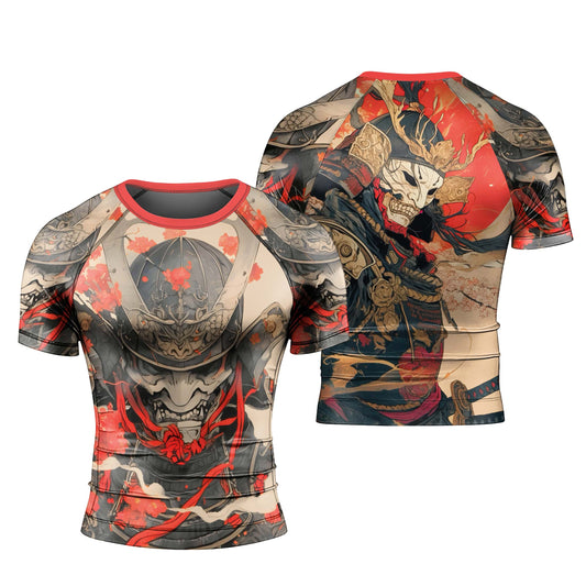 Crimson Oni Ascension Men's Short Sleeve Rash Guard